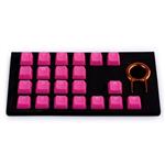 Tai-Hao MX Switches 22-Key Rubberized Gaming Keycap Set - Neon Jelly Pink