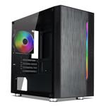 Tecware M3+ Micro RGB Tempered Glass Mini-Tower Micro-ATX Case - Black