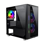 Tecware Vega M RGB Tempered Glass Mini-Tower Micro-ATX Case - Black