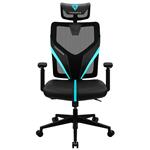 ThunderX3 YAMA1 Ergonomic Mesh Office/Gaming Chair - Black/Cyan
