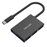 Volans Aluminium USB-C to 4-Port USB3.0 Hub HB04S-C
