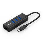 Volans VL-HJ45-C USB Type-C to 3-Port USB 3.0 Hub and RJ45 Gigabit Adapter