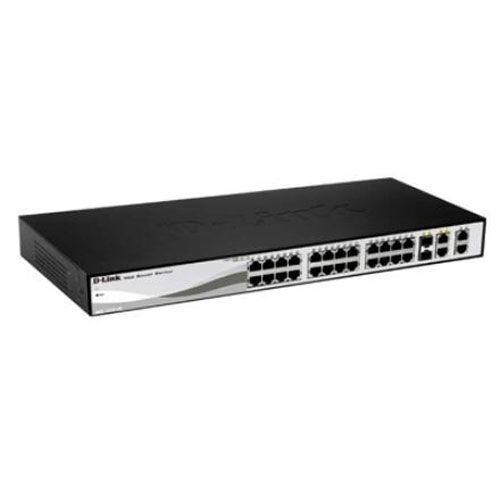 DLink DGS121028P 28Port Gigabit WebSmart PoE Switch 24 UTP and 4