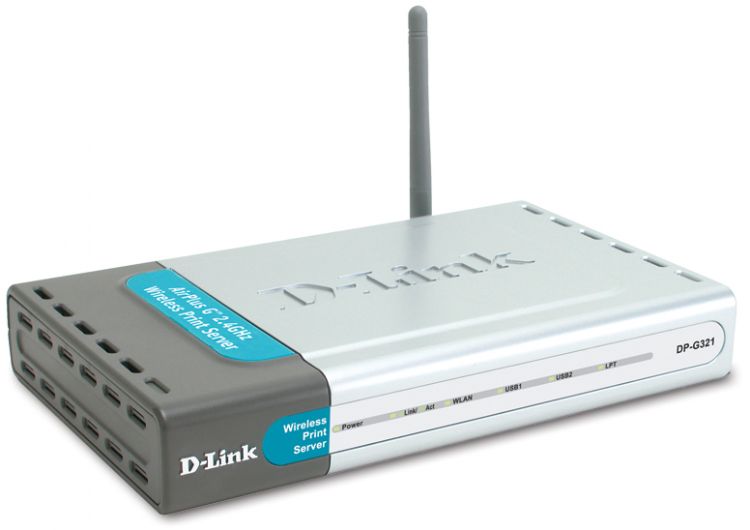 DLink 802.11g Wireless & Print Server(2XUSB & 1xParallel) (DP