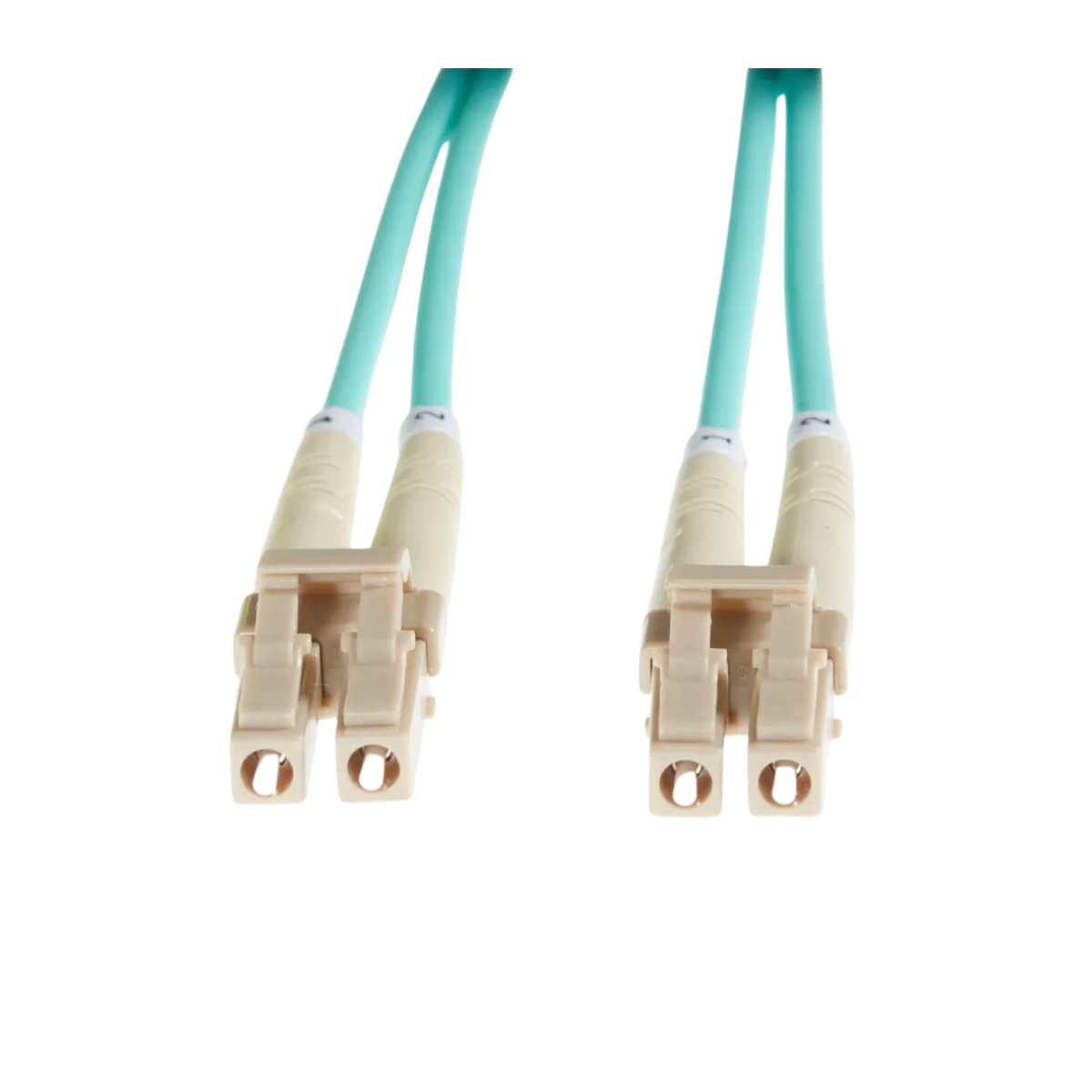4Cabling 0.5m OM4 LC to LC Multimode Fibre Optic Patch Cable - Aqua ...