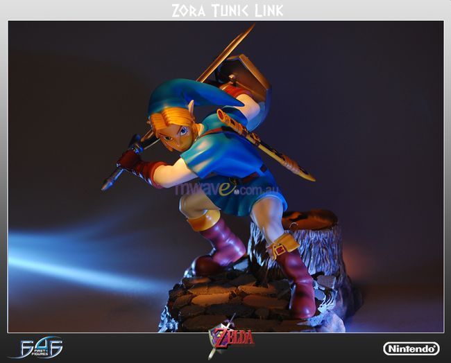 Zelda Ocarina of Time Link Blue Zora Tunic Statue PBM50010BLUE Mwave