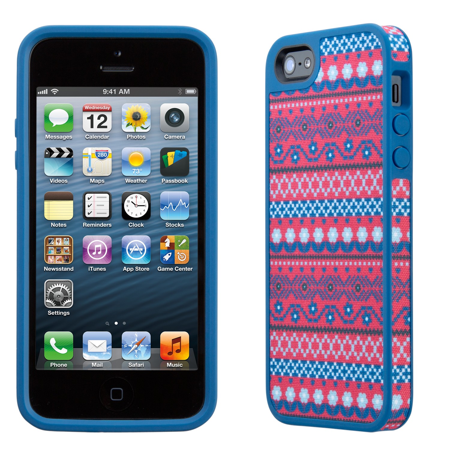 Speck Fabshell Case for iPhone 5/5s DigiTribe Pink/Blue SPKA0725 Mwave