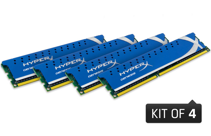 Kingston HyperX Genesis 16GB (4x 4GB) DDR3 1600MHz Memory KHX1600C9D3K4 ...
