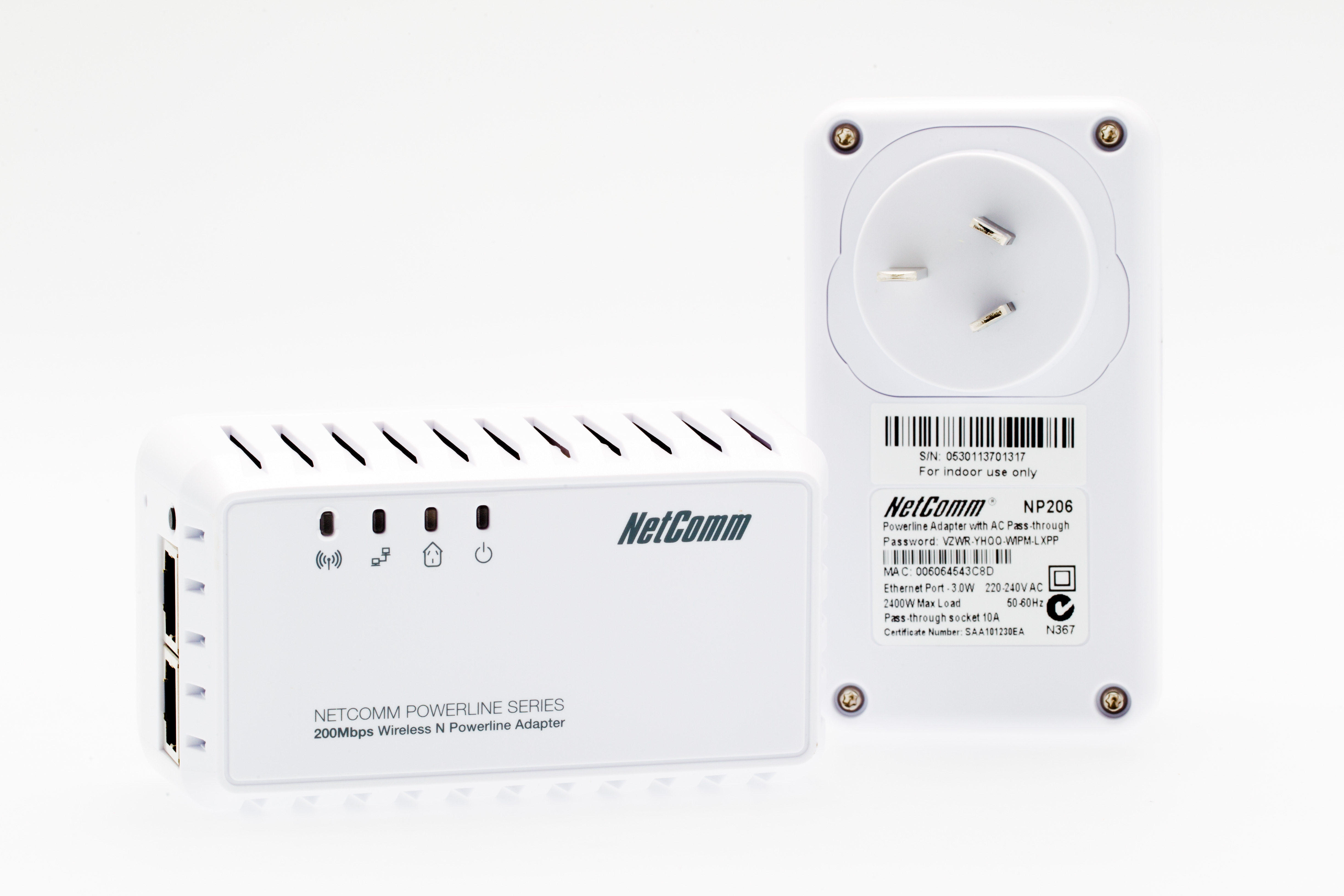 NP206 200Mbps Wireless Powerline Kit NP206