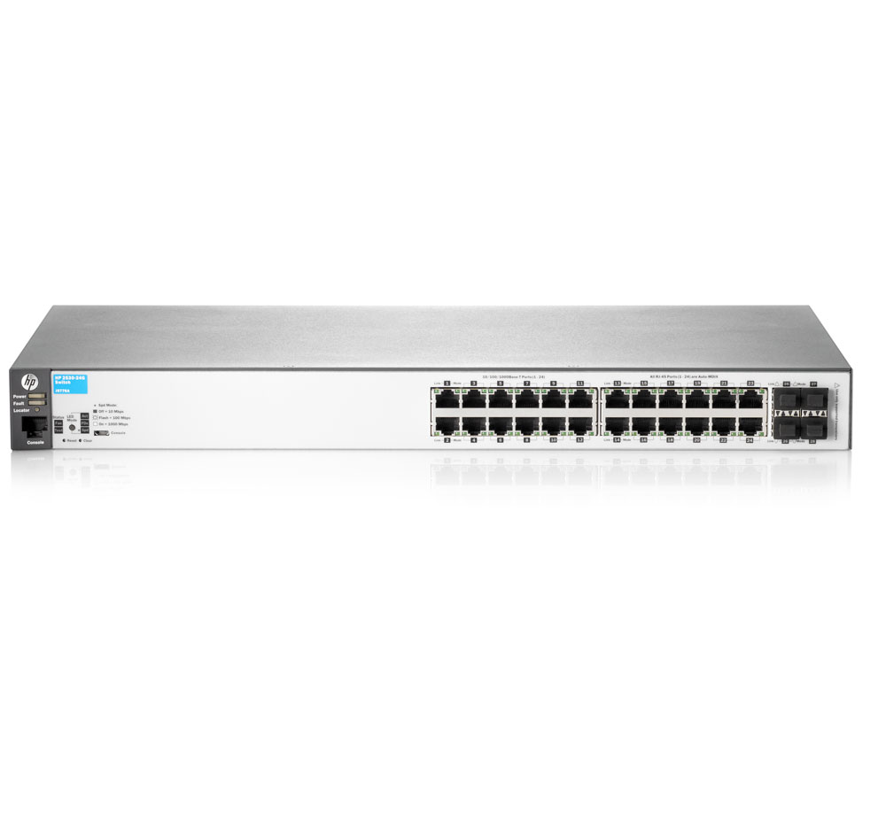 HPE Aruba 2530-24G 24-Port 4 Eth SFP Port Managed Gigabit Switch ...