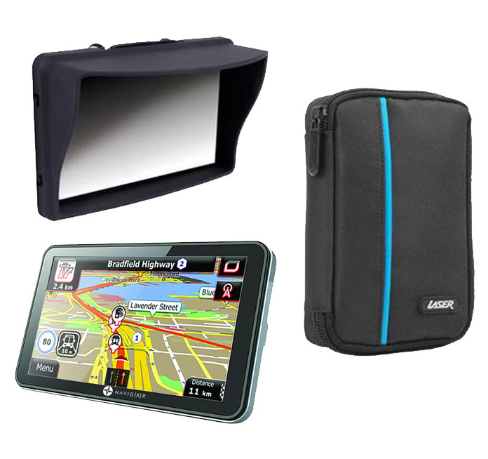 Navig8r GPST43B 4.3" GPS AU&NZ Maps w/ FREE GPS Case and Universal GPS