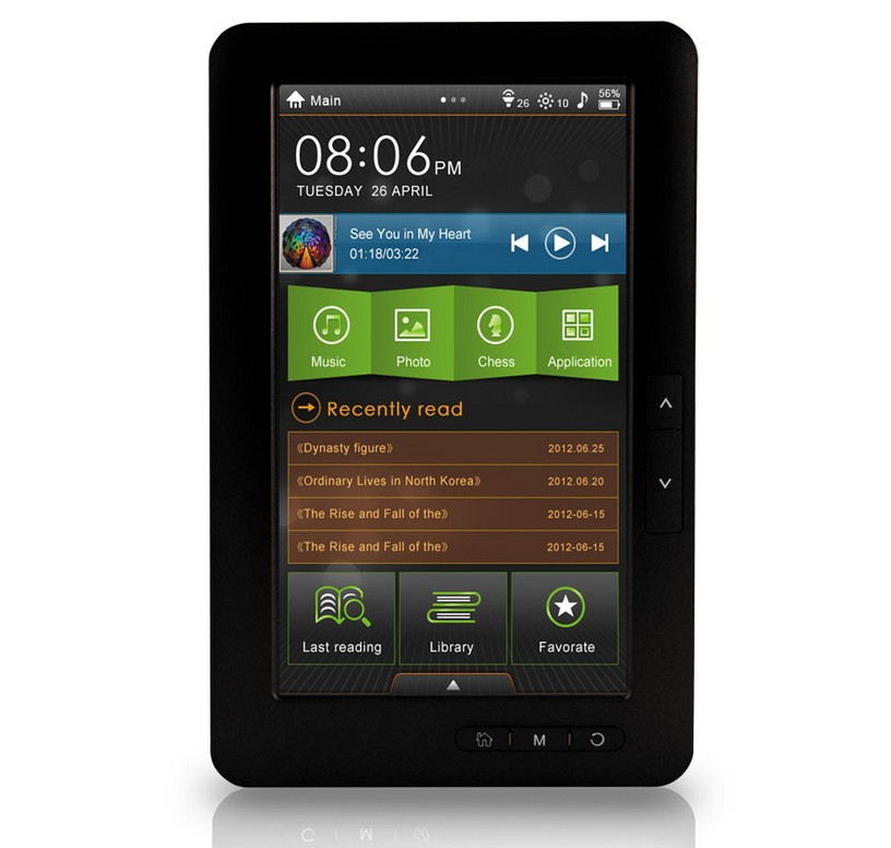 LASER eBook Media 7" Colour Touch Screen 4GB DRM Media Player