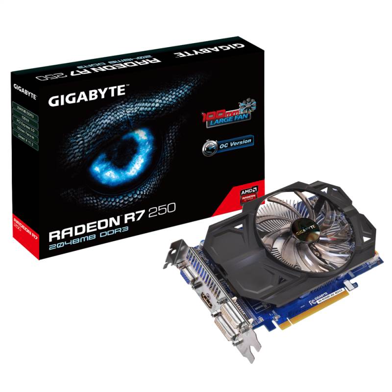 Gigabyte Radeon R7 250 Overclocked 2GB Video card (Rev 3.0) - GV-R725OC ...