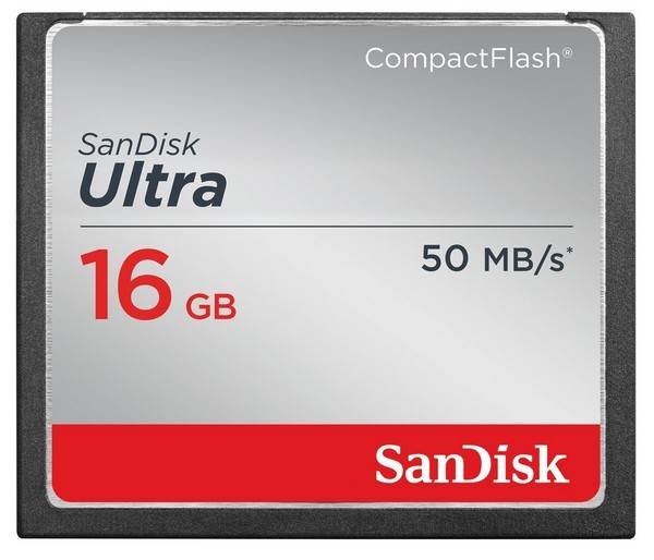 SanDisk 16GB Ultra CF CompactFlash Memory Card 50MB/s SDCFHS016G