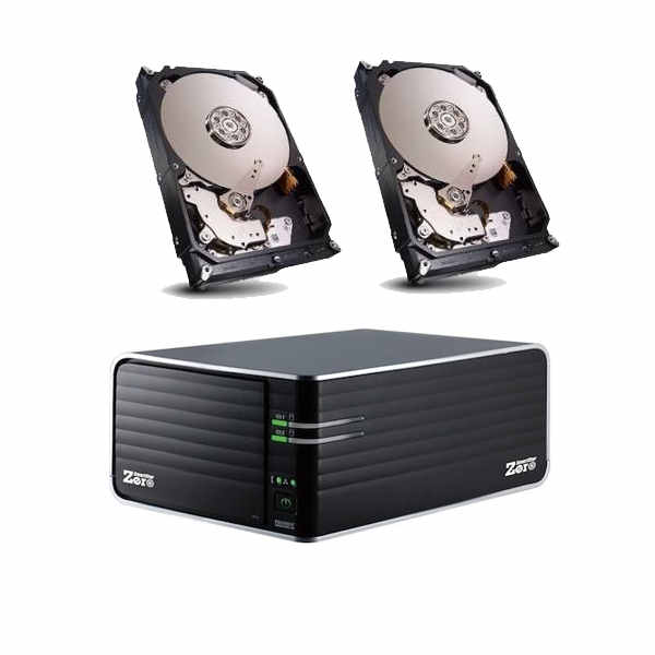Promise Smartstor NS2600 2 Bay NAS + 2X Seagate 2TB NAS HDD SATA3 NAS