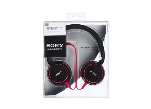 SONY MDR-ZX600 Sound Monitoring Headphones Red MDRZX600R - MDRZX600R | Mwave