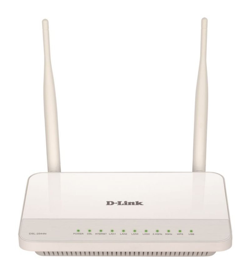 DLink DSL2544N Dual Band Wireless N600 Gigabit ADSL2+ Modem Router