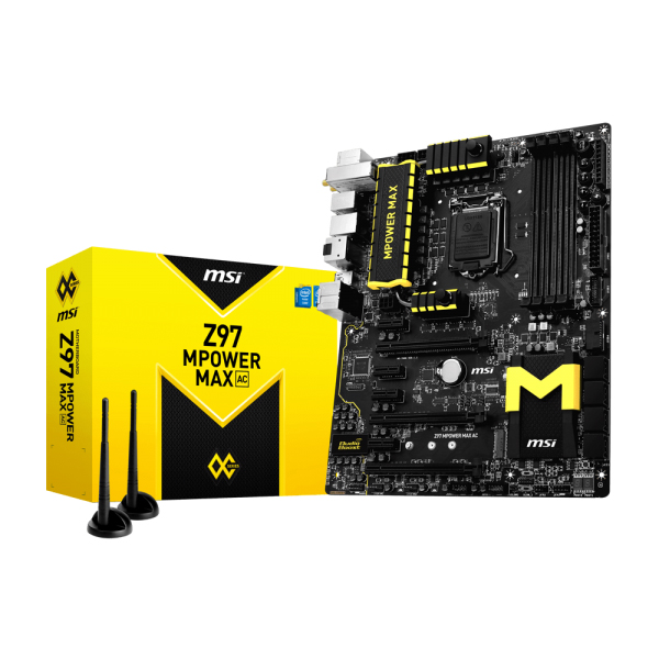 MSI Z97 MPOWERMAX AC Intel 1150 ATX Motherboard Z97MPOWERMAXAC
