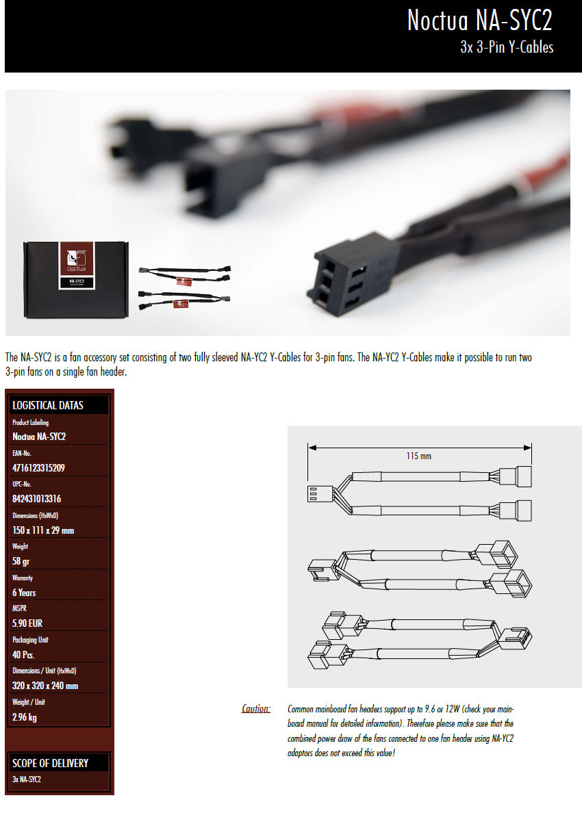 Noctua NA-SYC2 Overview
