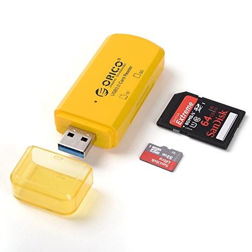Orico Mini USB3.0 SDHC TF microSD Card Reader Orange CTU33OR Mwave
