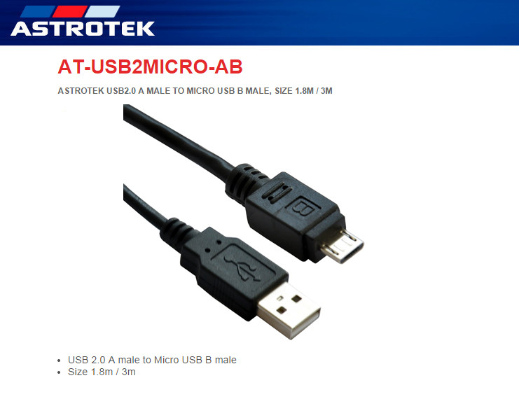 Astrotek AT-USB2MICRO-AB-1.8 Overview
