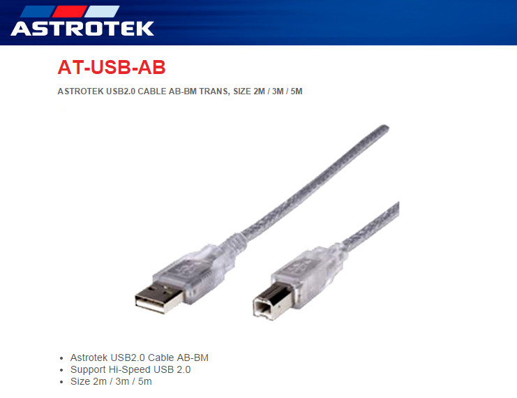 Astrotek AT-USB-AB-3M Overview