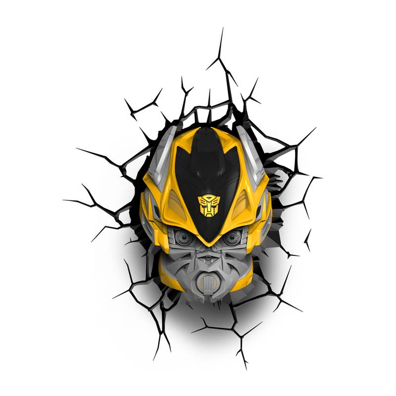 3D Light FX Transformers Bumblebee Face 3D Deco Night Light