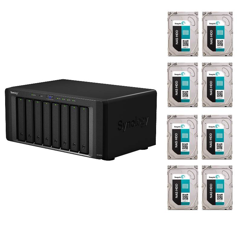 Synology DS1815+ Series 8 Bay NAS + 8x Seagate ST4000VN000 4TB NAS HDD ...