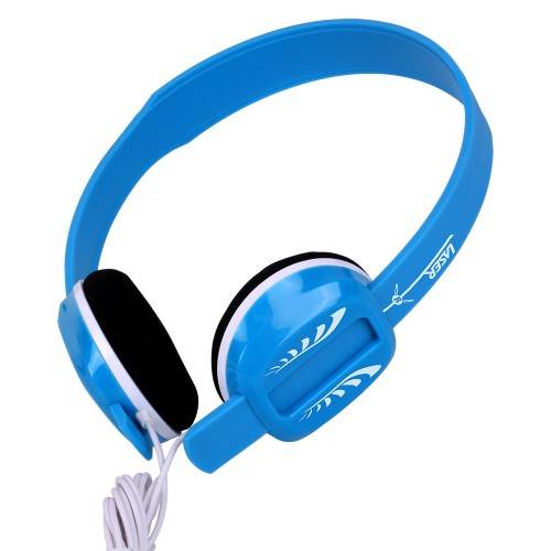 Laser Funky Kids Friendly Headphone Blue AOHEADK2BLU AOHEADK2BLU