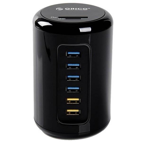Orico RH6CS BK 5 Port USB 3 0 HUB With 2x BC 1 2 HUB And TF SD Card 