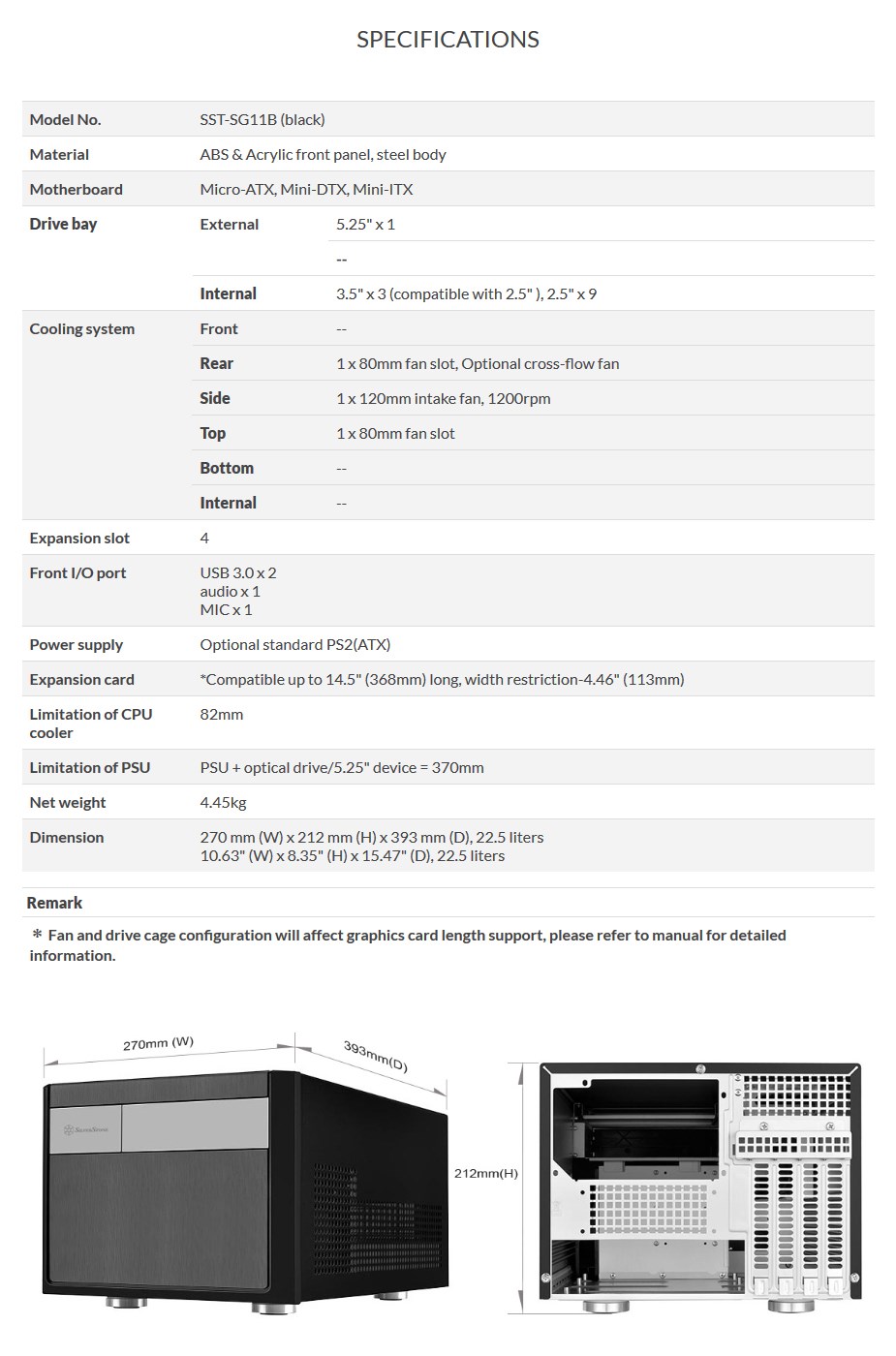 SilverStone Sugo Series SG11 Small Form Factor Case - Black - Desktop Overview 2