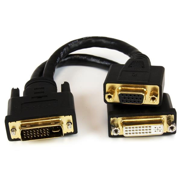 StarTech 20cm DVII to DVID & VGA Wyse YCable DVI92030202L Mwave