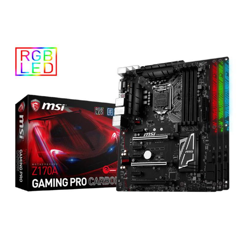 MSI Z170A Gaming PRO Carbon LGA 1151 ATX Motherboard 7th Gen Ready