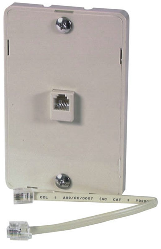 Wall Phone Bracket RJ12 6P/4C YT6062 Mwave