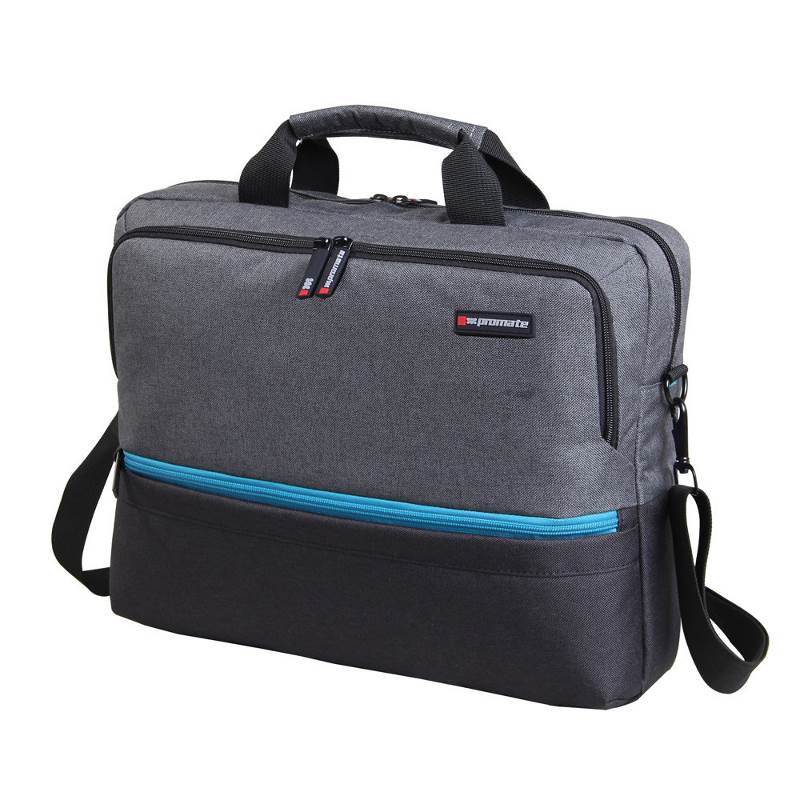 Promate Ascend Accented 15.6" Laptop Messenger Bag Grey ASCENDMB