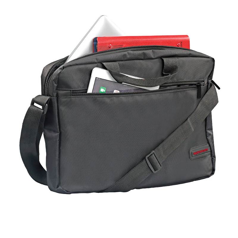 Promate Gear Lightweight Messenger Bag for Laptops up to 15.6" Black