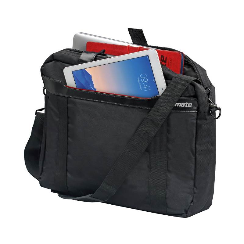 Promate Solo Lightweight Messenger Bag for Laptops up to 15.6" Black