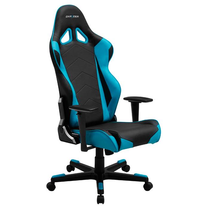 DXRacer Racing Series Gaming Chair, Neck/Lumbar Support Black & Blue OH/RE0/NB Mwave