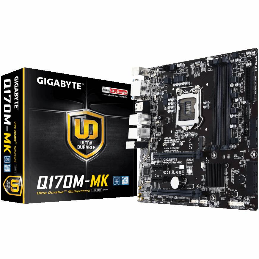Gigabyte GAQ170MMK LGA 1151 Micro ATX Motherboard GAQ170MMK Mwave