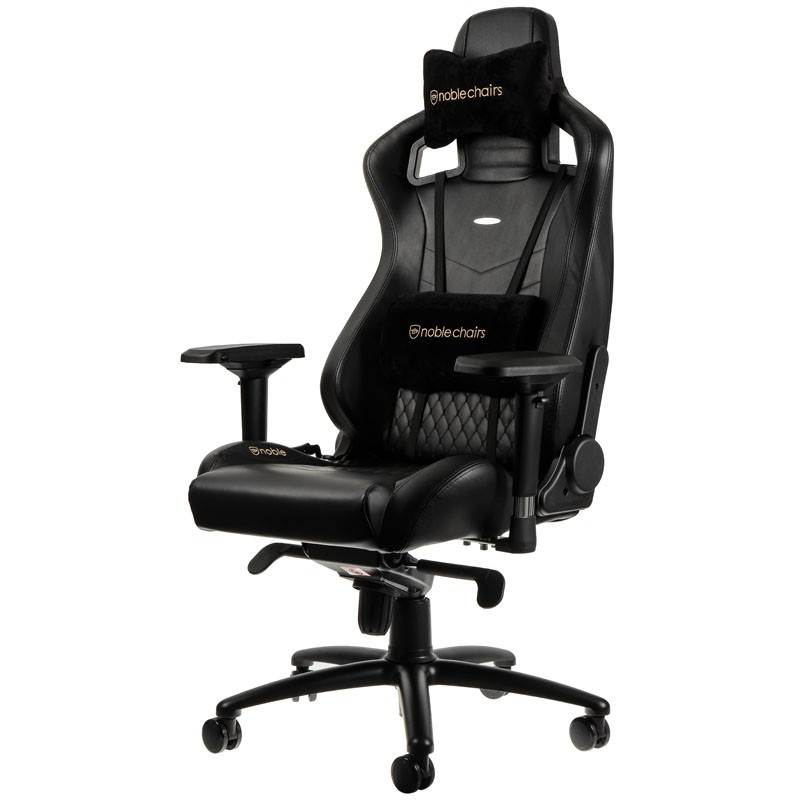 noblechairs EPIC (Leather) Gaming Chair Black Mwave