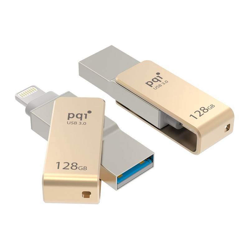 PQI iConnect Mini 128GB USB 3.0 Flash Drive with Lightning Connector