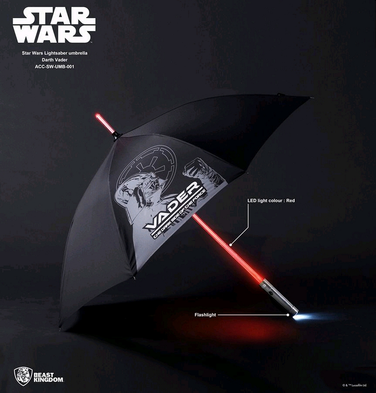 Star Wars Darth Vader Lightsaber Umbrella BKDACCSWUMB001 Mwave
