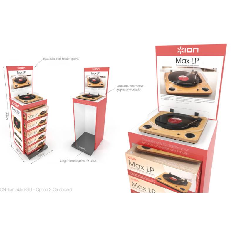 ION Max LP Conversion Turntable with 