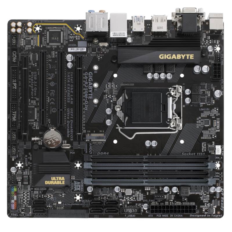 Gigabyte B250MD3H LGA 1151 MicroATX Motherboard GAB250MD3H Mwave