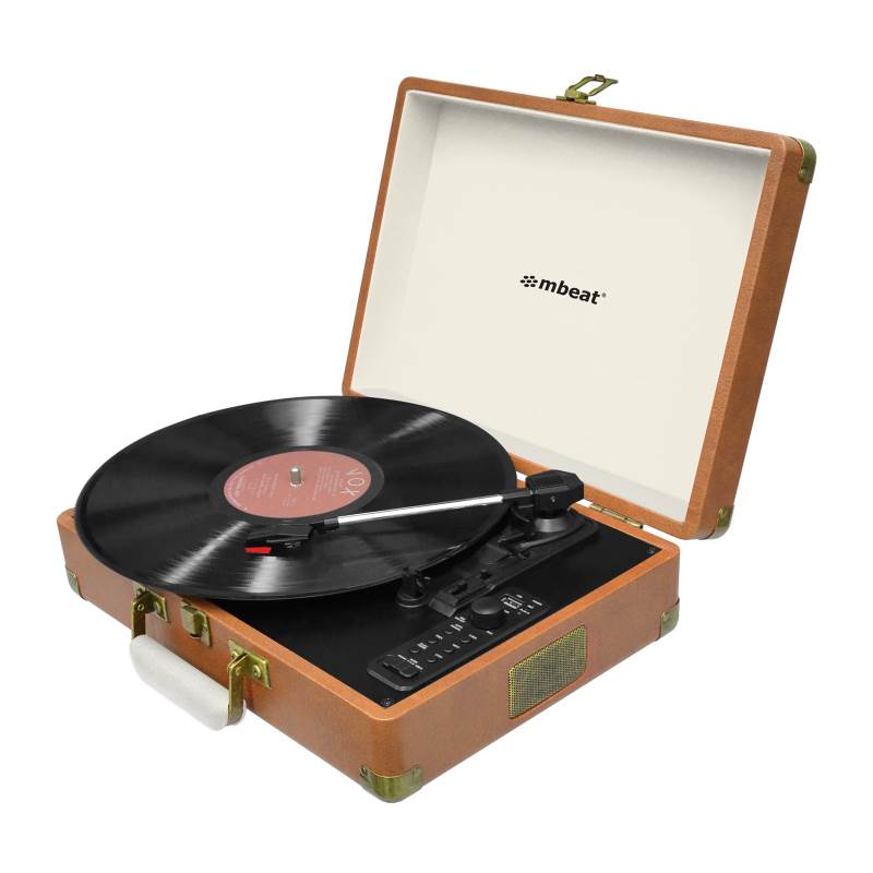 mbeat Retro Turntable Recorder with Bluetooth and USB Direct Recording