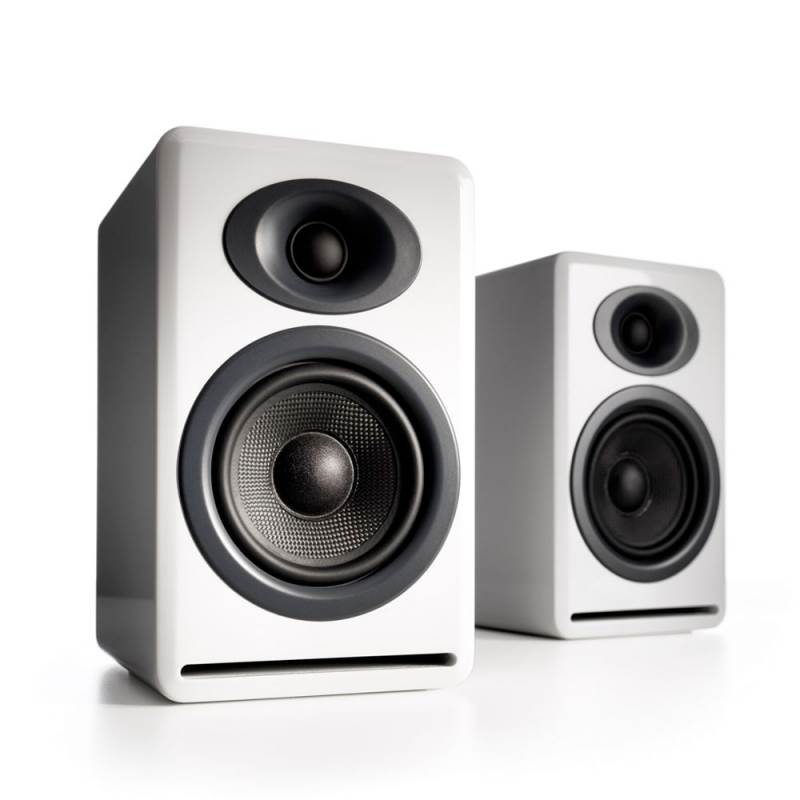 Audioengine P4 Passive Bookshelf Speakers HiGloss White 90021990
