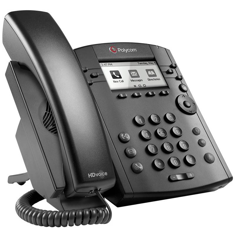 Polycom VVX 310 6-Line IP Phone with 2x GigE ports and Lync Licence ...
