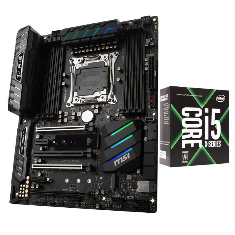 Bundle Deal MSI X299 SLI Plus ATX Motherboard + Intel Core i5 7640X