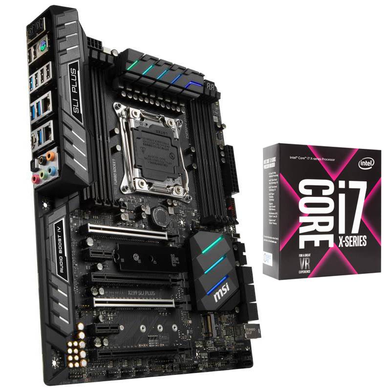 Bundle Deal MSI X299 SLI Plus ATX Motherboard + Intel Core i7 7740X