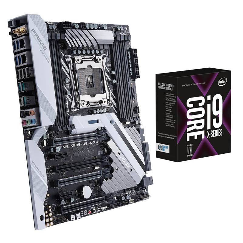 Bundle Deal ASUS PRIME X299DELUXE Motherboard + Intel Core i9 7900X
